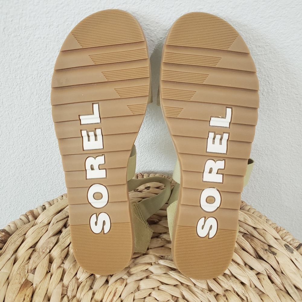 Sorel Women's Ella Green Sandal Size 11 - Picture 8 of 9
